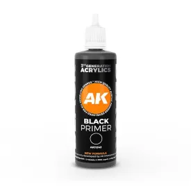 AK Interactive AK11242 3G Black Primer Paint 100ml