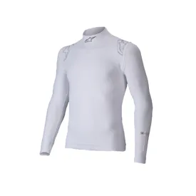 ALPINESTARS 4750325-20-XS Top L/S ZX Evo V3 FIA/SFI, White, Size XS