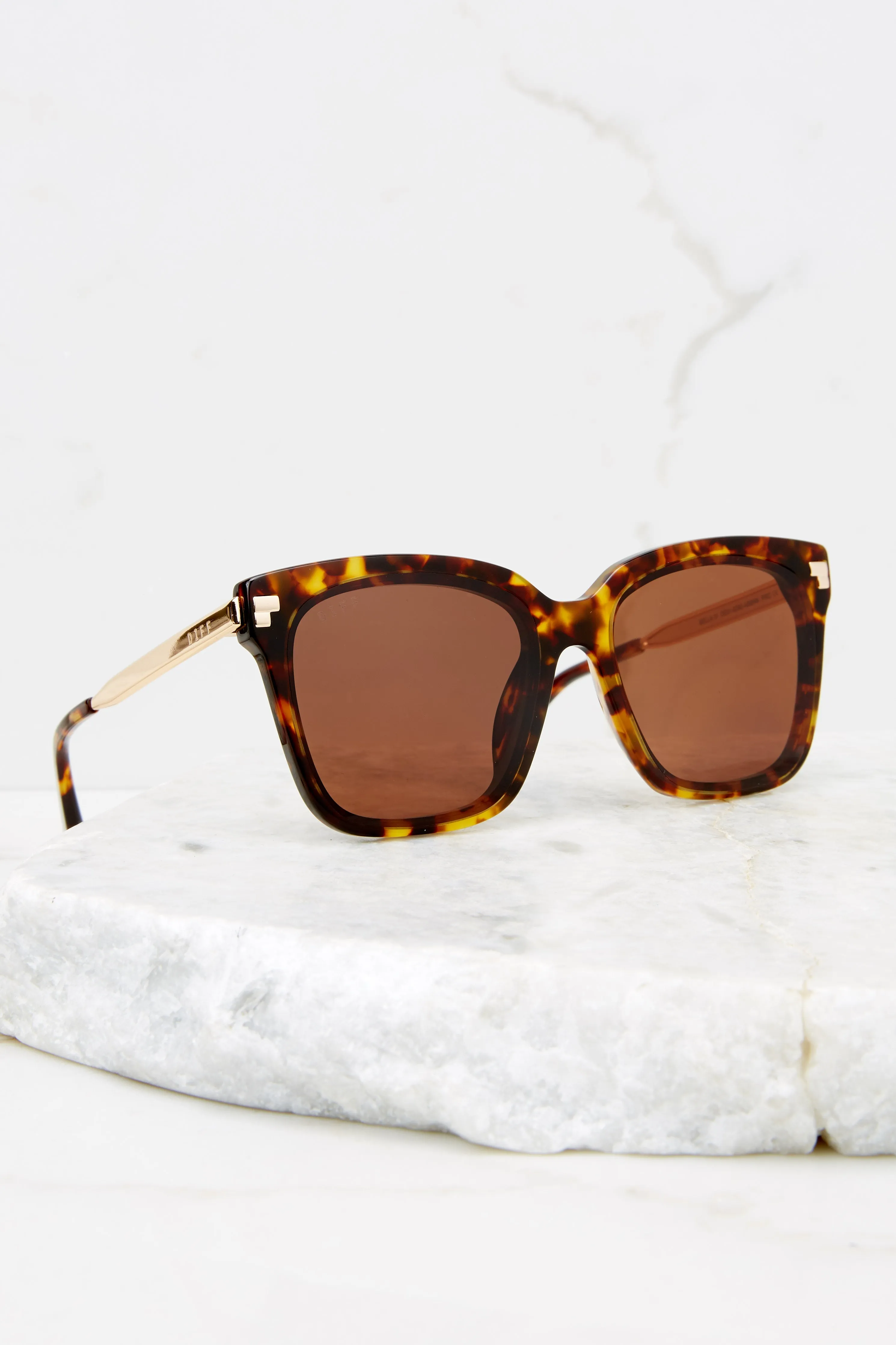 Bella IV Amber Tortoise Brown Sunglasses