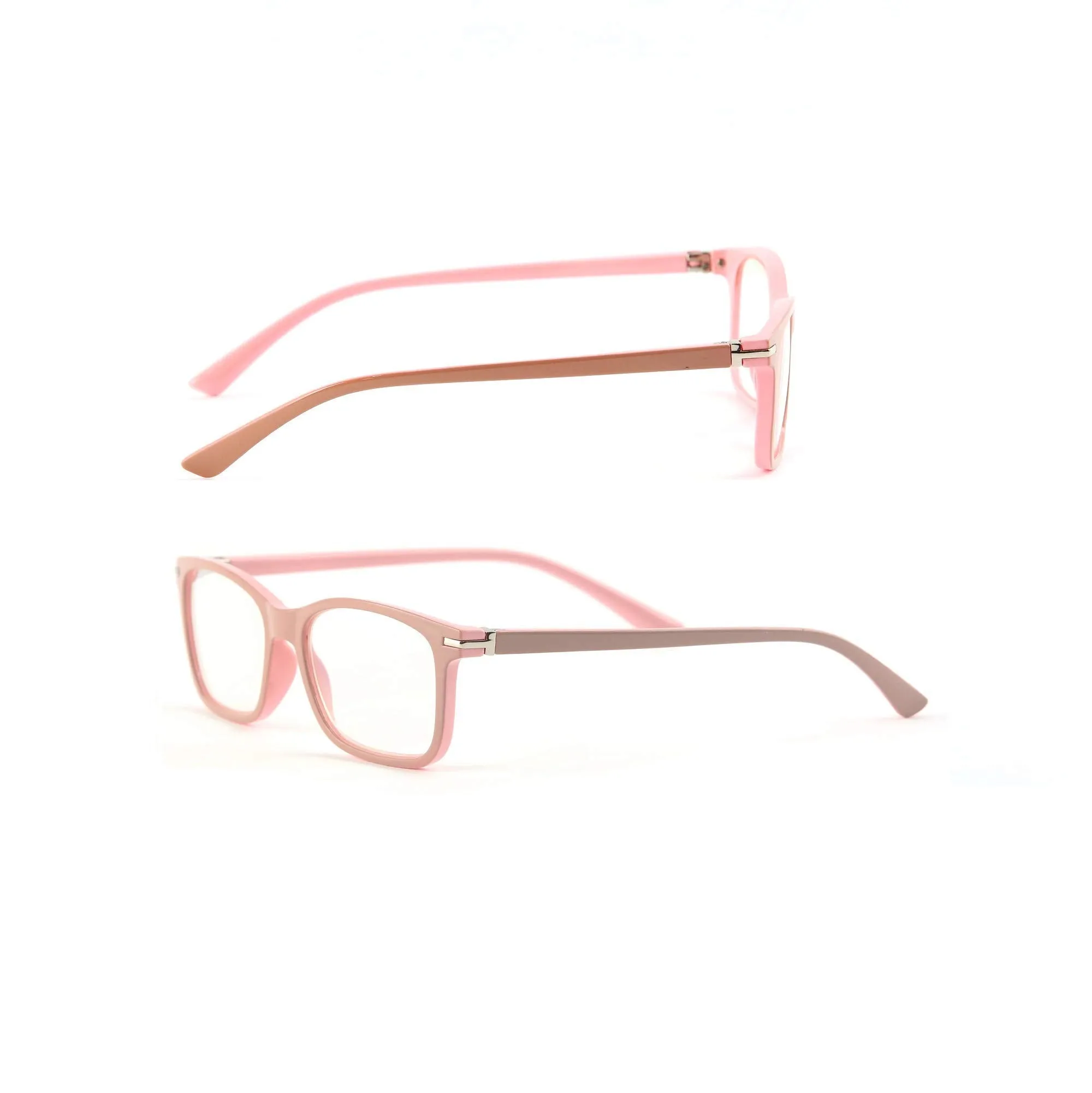 Blue-Light-Blocking-Reading-Glasses-Beige-Pink-0-25-Magnification-Computer-Glasses