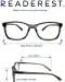 Blue-Light-Blocking-Reading-Glasses-Charcoal-3-75-Magnification-Computer-Glasses