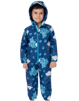 Blue's Clues & You! Kids All In One Raincoat Puddle Suit