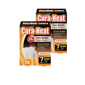 Cura-Heat Back & Shoulder Pain 7 patches x 2