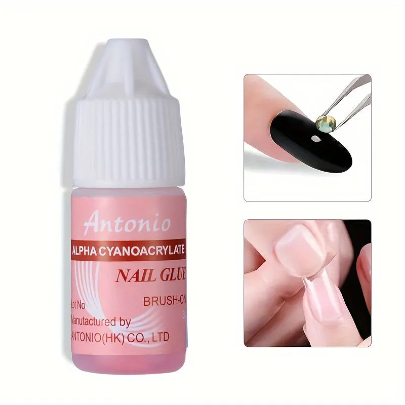 Fastdrying Nail Glue for Manicures with Artificial Tips