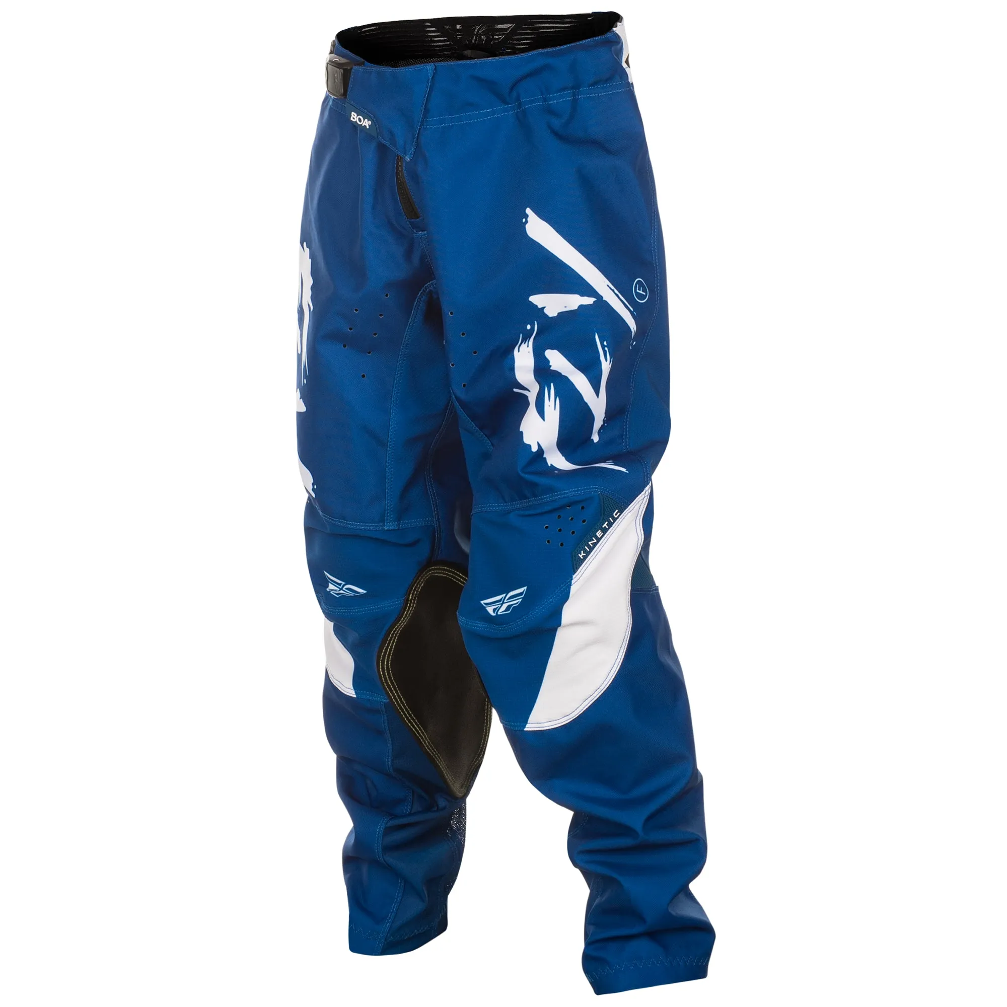 Fly Racing 2025 Youth Kinetic Stoke Pants Navy White