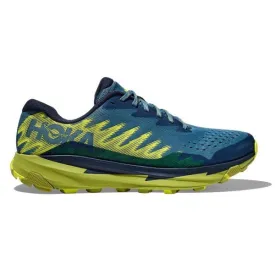 Hoka Mens Torrent 3 Trail Shoe - Bluesteel/Dark Citron