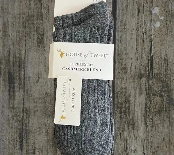 House of Tweed Pure Luxury Cashmere Socks | 2 Pairs / UK 4-8