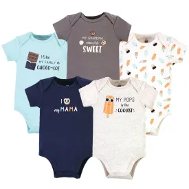 Hudson Baby Cotton Bodysuits, Family Popsicle