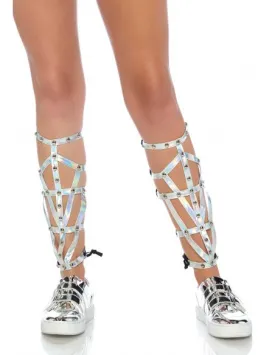 Iridescent Studded Shin Guards