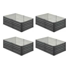 Livsip x2 Garden Bed Kits Raised Instant Planter 320x80x45CM Galvanised Steel