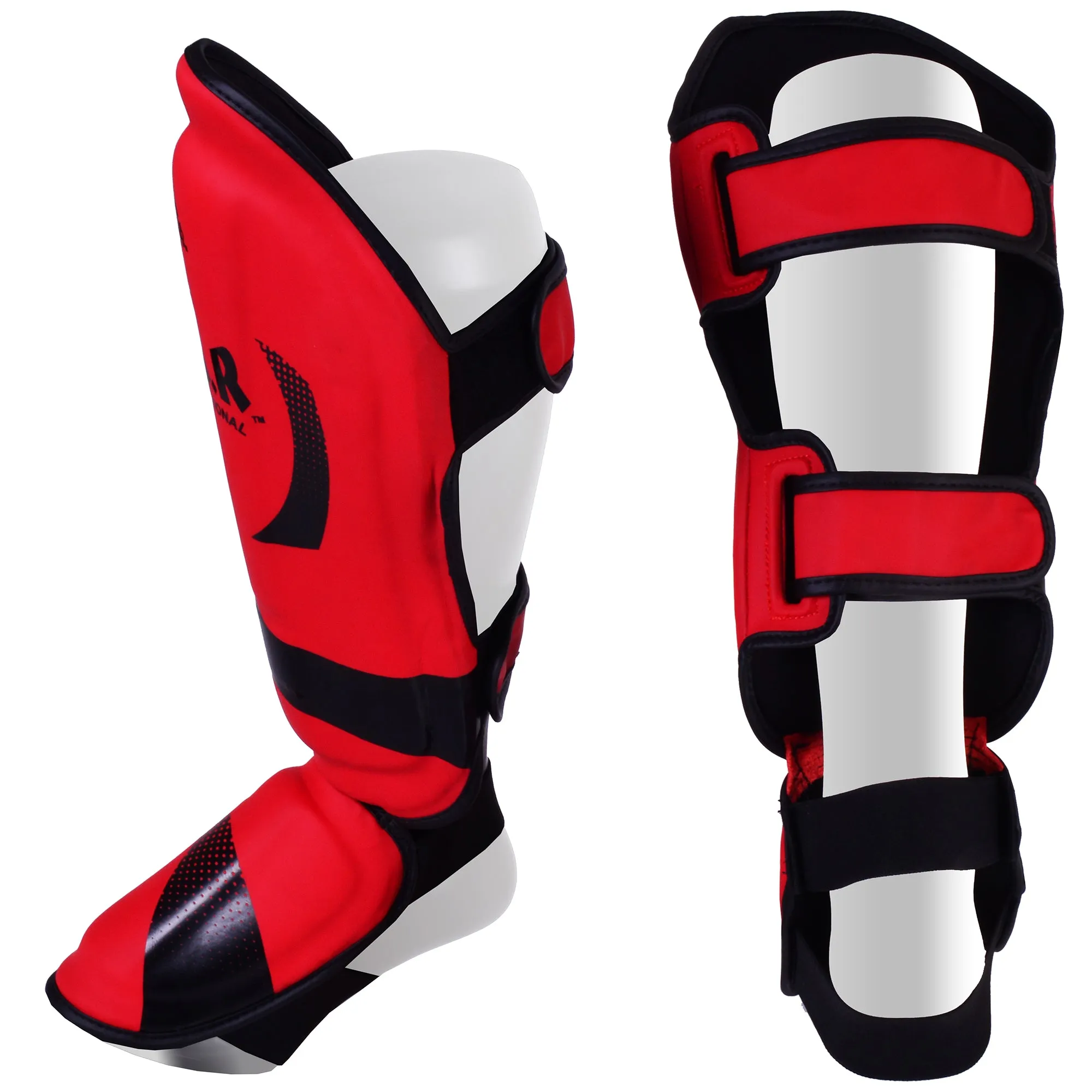 MAR-148E | Red Kickboxing & Thai Boxing Shin & Instep Guards