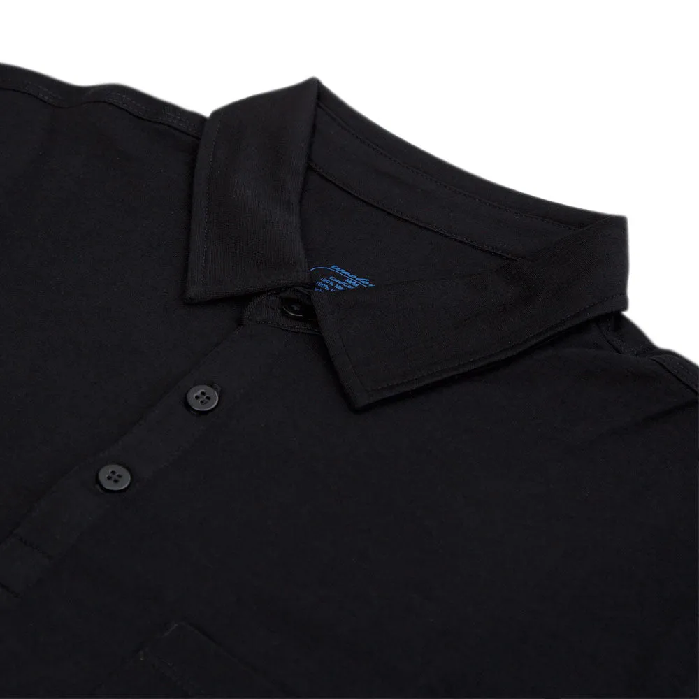 Men's 100% Merino Wool Golf Shirt (with pocket) 175 GSM - Lightweight