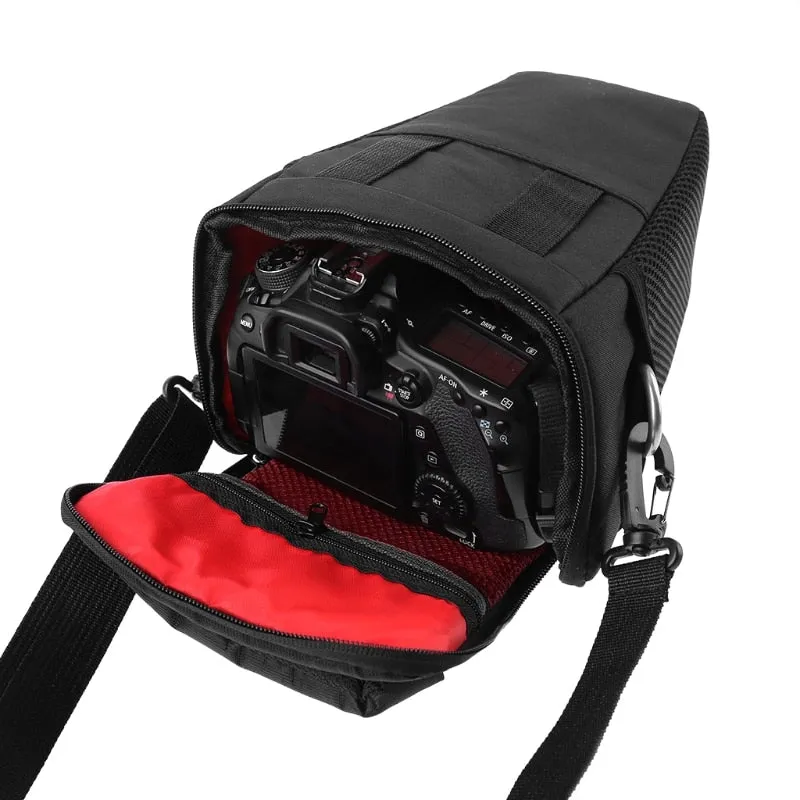 P82F DSLR Camera Bag Case For Canon EOS 4000D M50 M6 200D 1300D 1200D 1500D 77D 800D 80D Nikon D3400 D5300 760D 750D 700D 600D