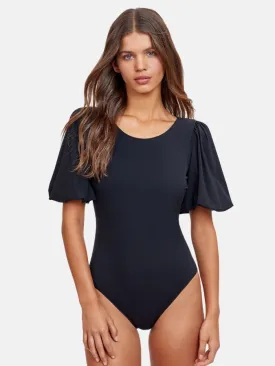 Puff Sleeve Swimsuit