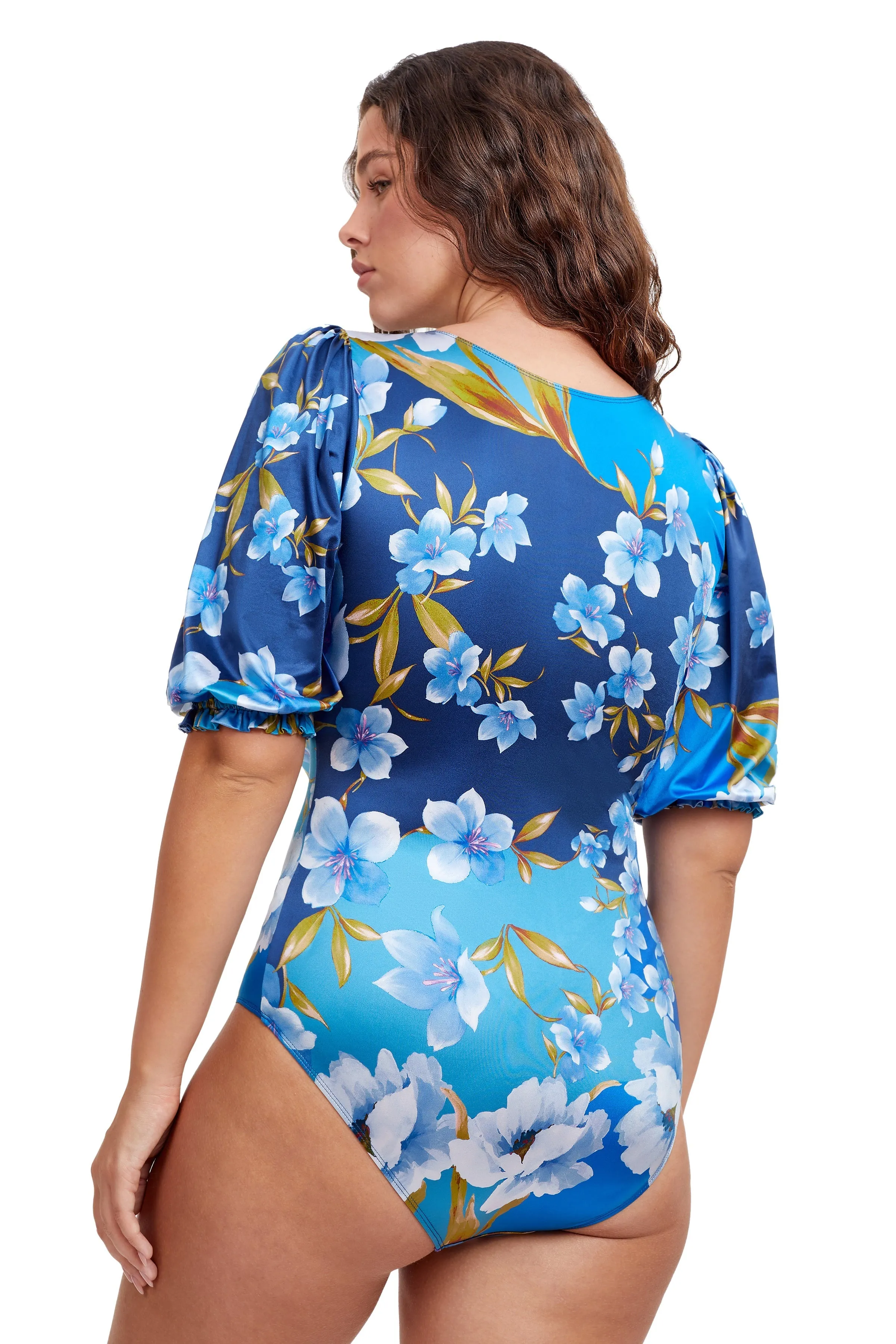 Puff Sleeve Swimsuit