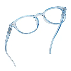 Round-Blue-Light-Blocking-Reading-Glasses-Light-Blue-0-25-Magnification-Computer-Glasses