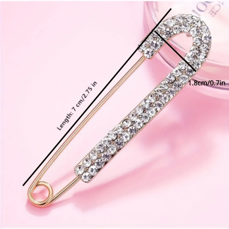 Stunning Rhinestone Brooch Pin for Women  Scarves Clothes Accessories