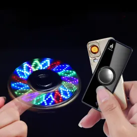 Windproof USB Lighter Fidget Spinner